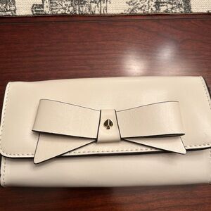 Kate Spade Ivory Bow Wallet Belt Lg./XL